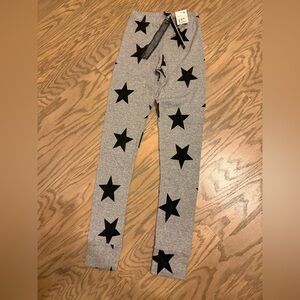 Brand new with tags*Girl’s Nununu Gray Leggings with Black Stars